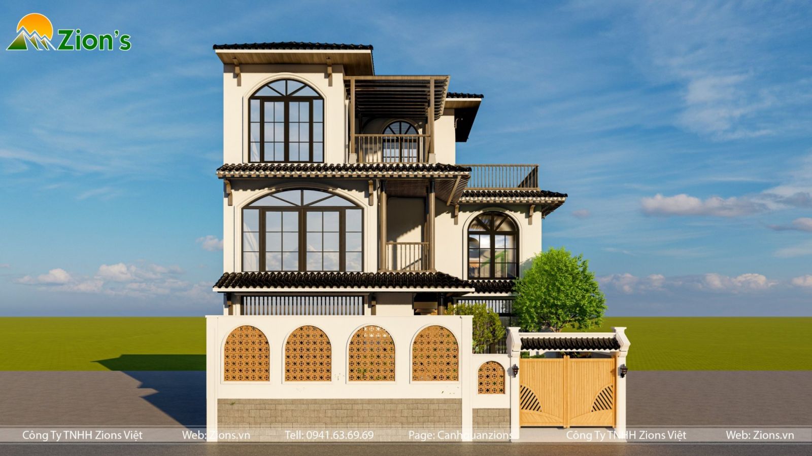 Thiết kế sân vườn nhiệt đới tại La Phù | Zions Landscape